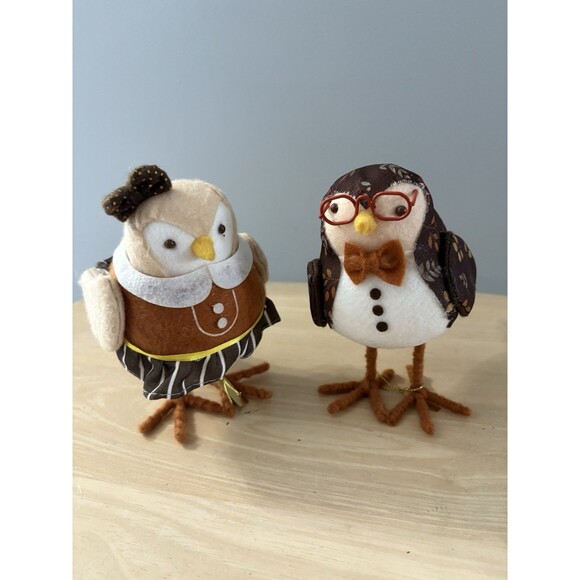 Target 2018 Featherly Friends OATS & JUNIPER Fabric Birds Fall Thanksgiving - Picture 1 of 10